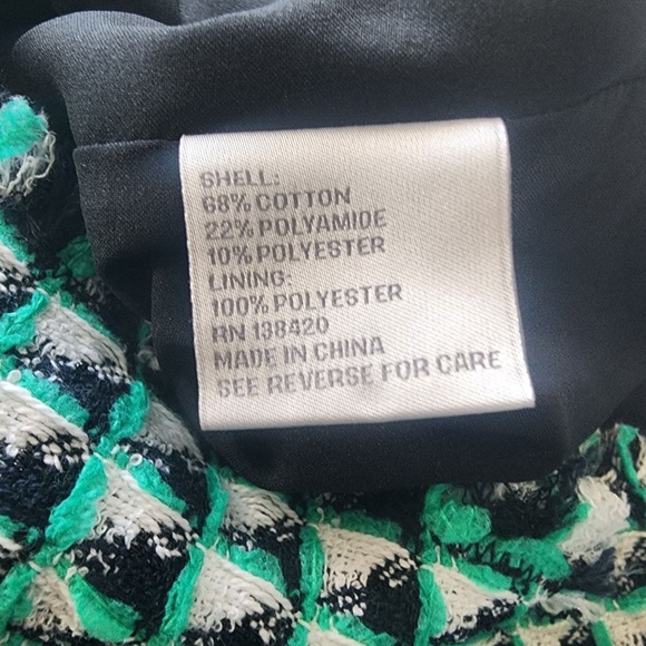 NWT Carlisle New York Women’s Delancey Tweed Dress Raw Edge Size 10 - Picture 5 of 8